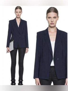 HELMUT LANG FRONT OVERLAP BLAZER Size 4
